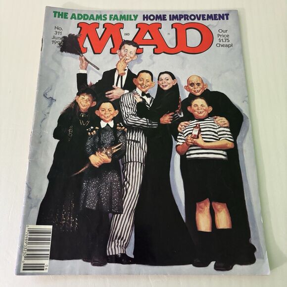 Mad Magazine June 1992 No 311 The Addams Family Home Improvement Satire Humor - Picture 1 of 3
